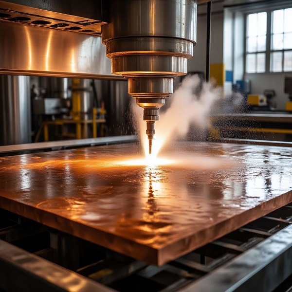 Гидроабразивная резка меди